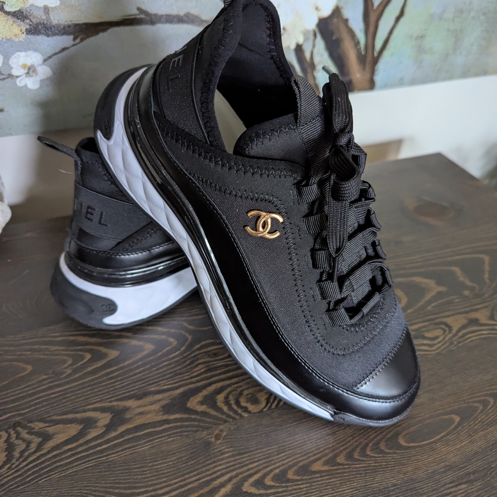 Chanel Women's Black Athletic Shoes